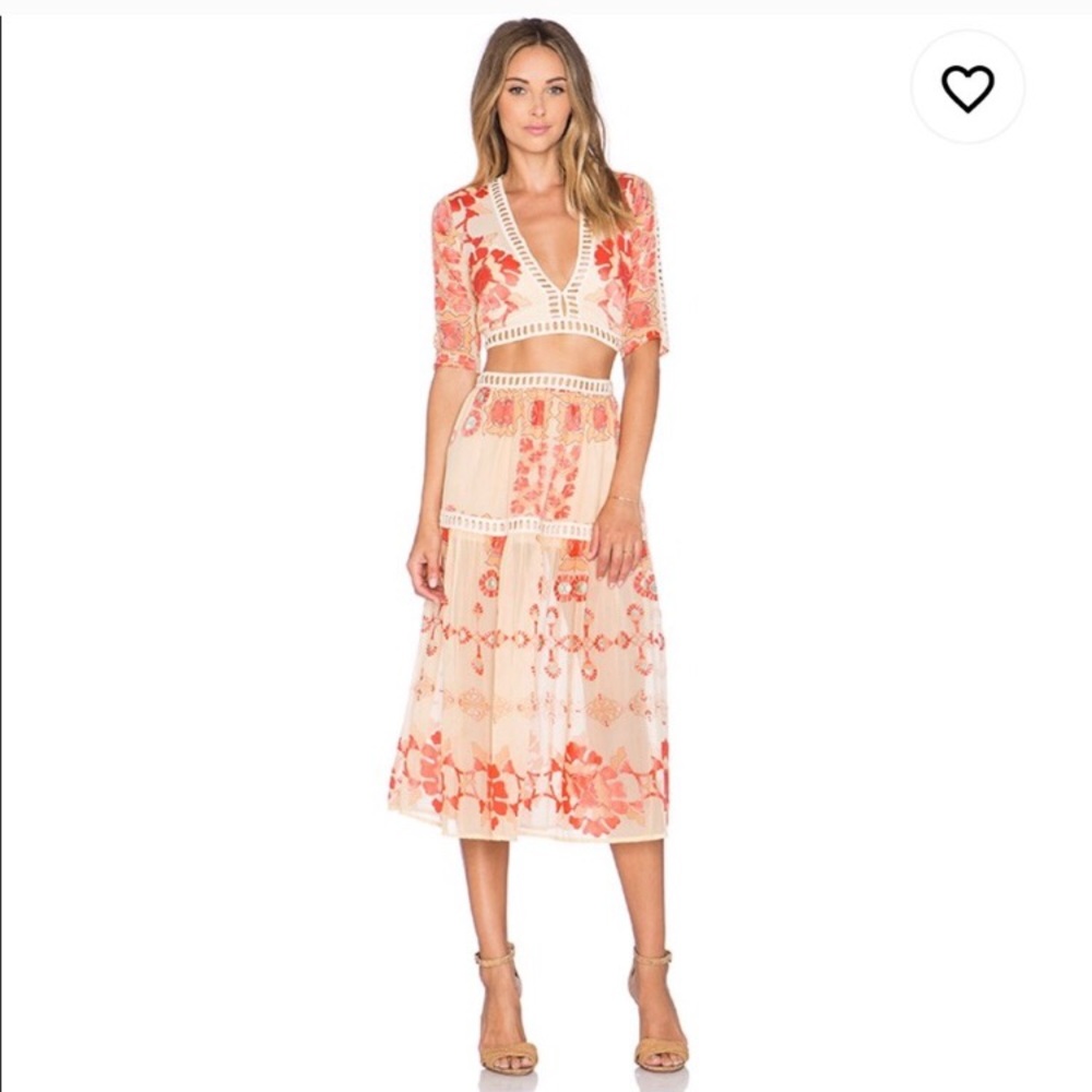 For Love & Lemons Barcelona Set - Top/Skirt NWT S - Picture 5 of 16